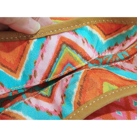 Dena Designs Tote Bag Canvas Crossbody Bag Pockets Double and Long Handles Large - Picture 12 of 12